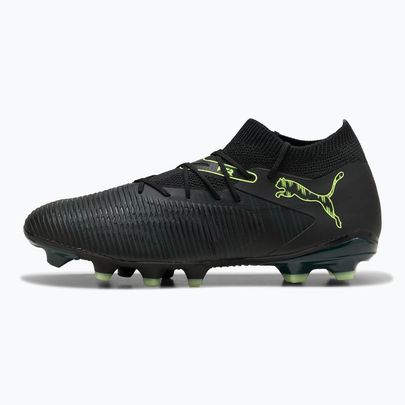 PUMA Future 8 Match FG/AG uomini scarpe da calcio puma nero / luce frizzante / terreno verde