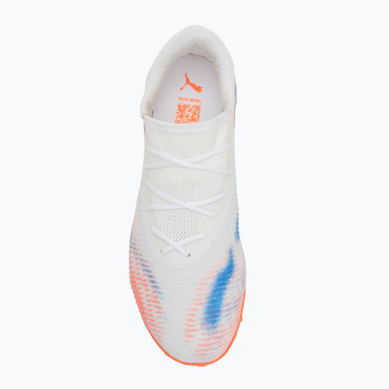 Scarpe da calcio da donna PUMA Future 8 Match Low TT puma bianco/puma nero/rosso brillante 5