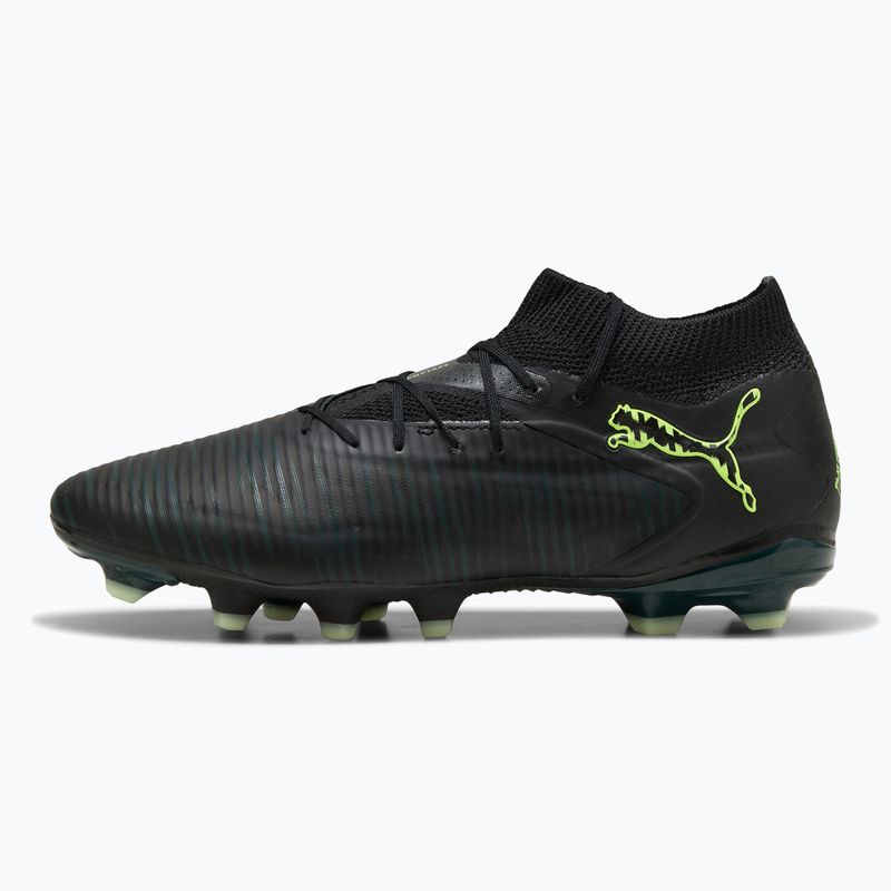 Scarpe da calcio da uomo PUMA Future 8 Pro FG/AG puma nero/luce frizzante/terreno verde