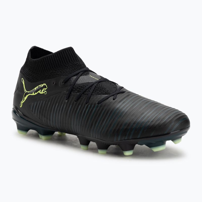 Scarpe da calcio da uomo PUMA Future 8 Pro FG/AG puma nero/luce frizzante/terreno verde