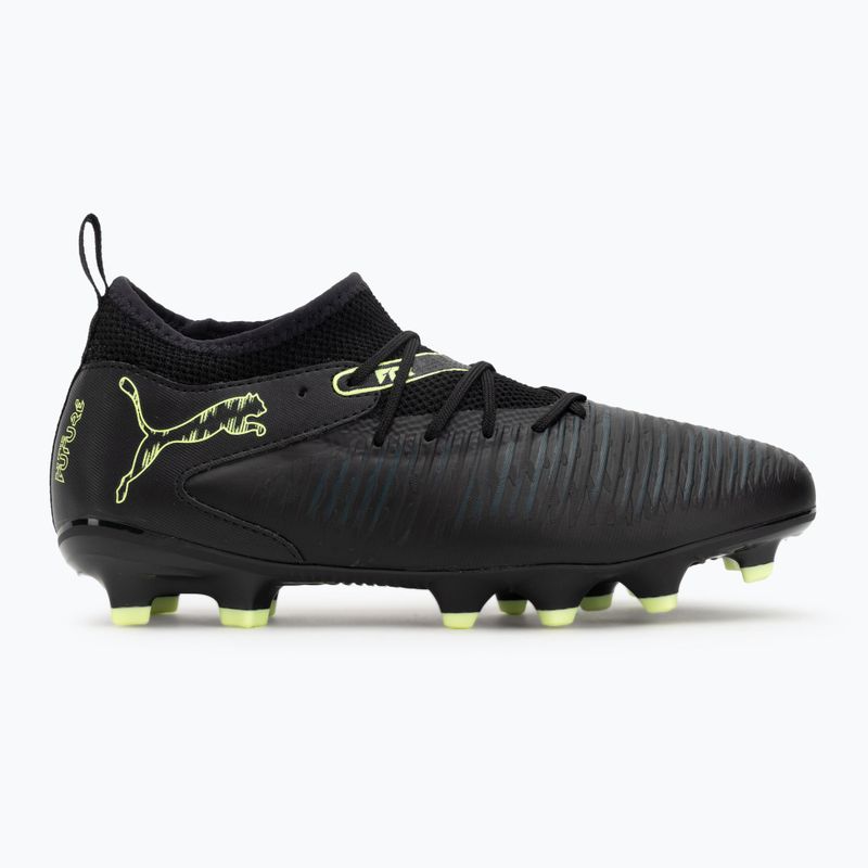 PUMA Future 8 Match FG/AG Jr bambini scarpe da calcio puma nero / luce frizzante / terreno verde 2