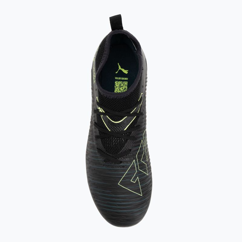 PUMA Future 8 Match FG/AG Jr bambini scarpe da calcio puma nero / luce frizzante / terreno verde 5