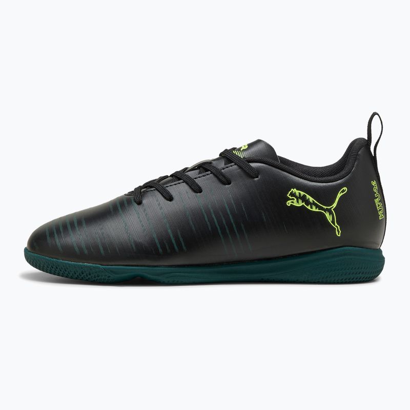 PUMA Future 8 Play It Jr bambini scarpe da calcio puma nero / luce frizzante / terreno verde 8