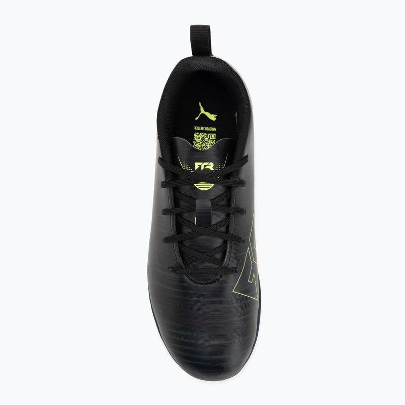 PUMA Future 8 Play It Jr bambini scarpe da calcio puma nero / luce frizzante / terreno verde 5