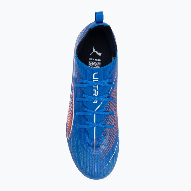 PUMA Ultra 6 Pro FG/AG Jr scarpe da calcio bambino ultra blu/puma bianco/rosso brillante 5