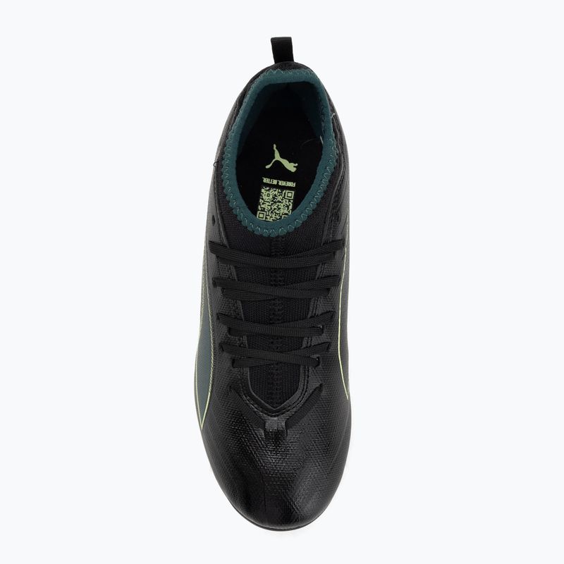 PUMA Ultra 6 Match FG/AG Jr bambini scarpe da calcio puma nero / luce frizzante / terreno verde 5