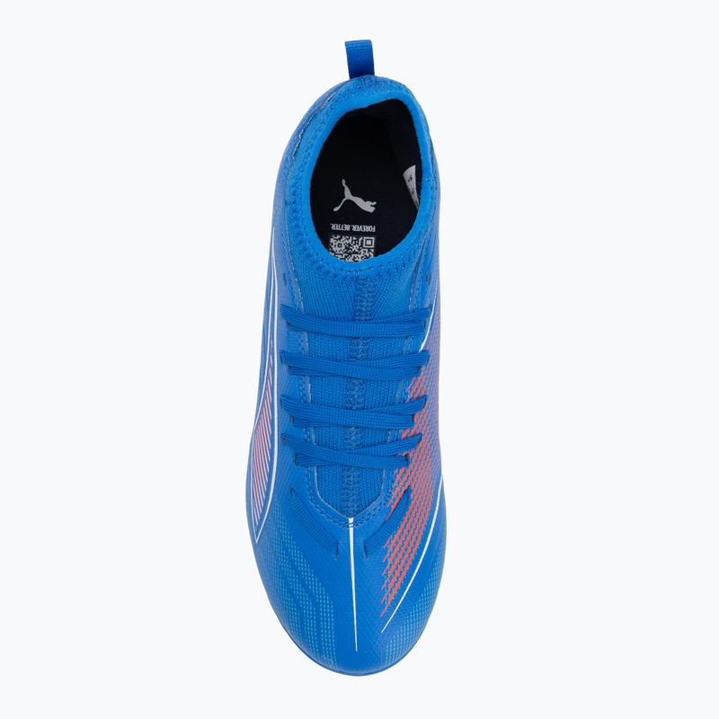 PUMA Ultra 6 Match FG/AG Jr scarpe da calcio bambino ultra blu/puma bianco/rosso brillante 5