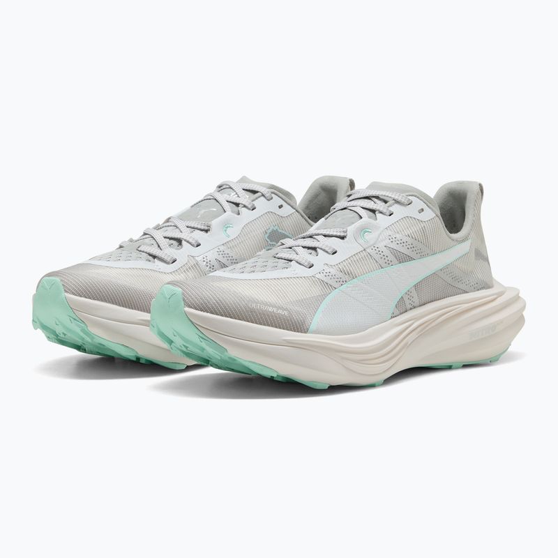 PUMA Deviate Nitro Elite Trail scarpe da corsa da donna grigio piuma / menta fondente 3