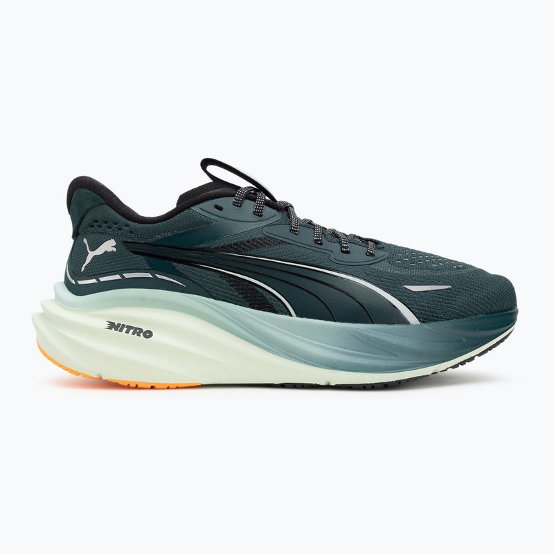 Scarpe da corsa da uomo PUMA Magnify Nitro 3 terrain verde / heat fire 2