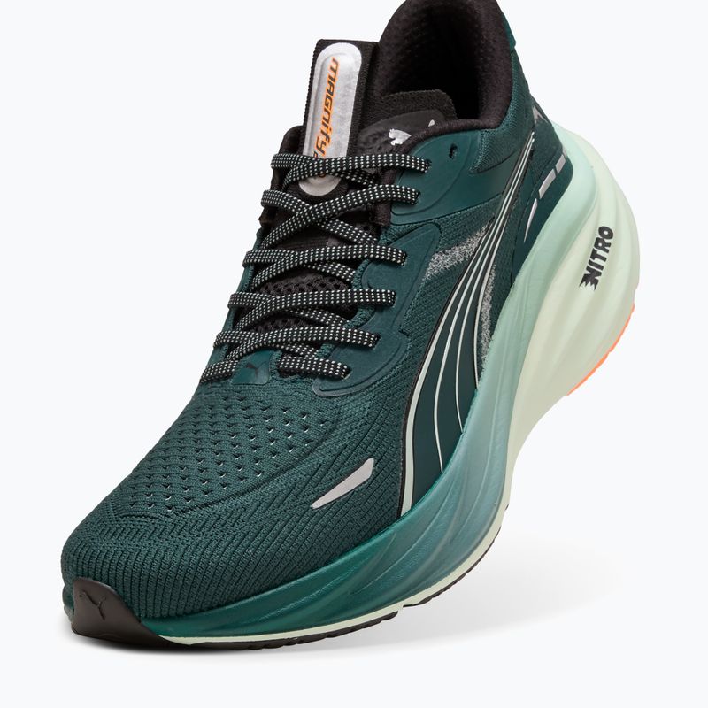 Scarpe da corsa da uomo PUMA Magnify Nitro 3 terrain verde / heat fire 8