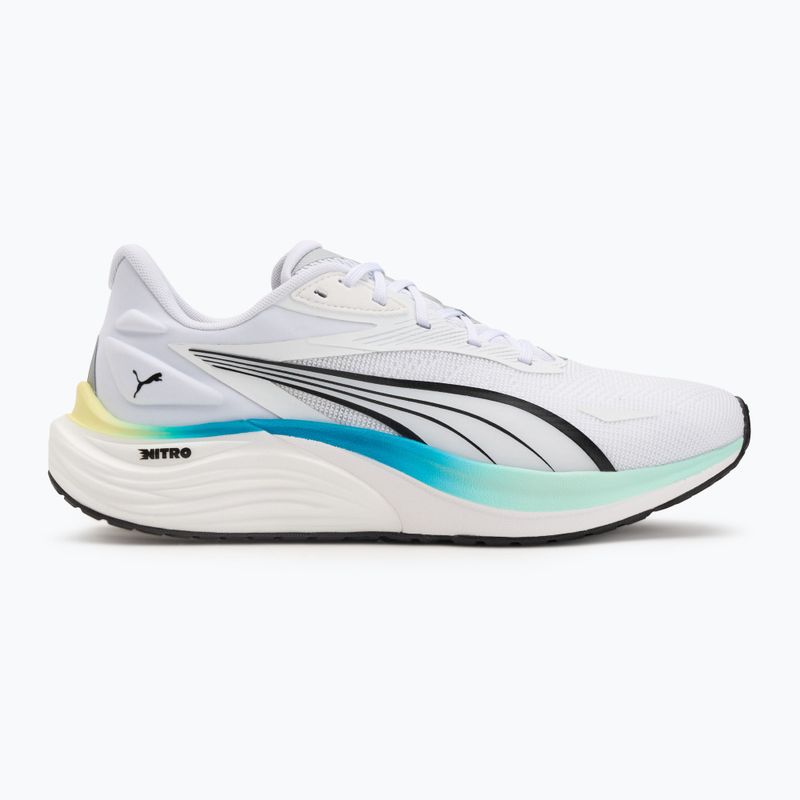 Scarpe da corsa da uomo PUMA Electrify Nitro 4 puma bianco / menta sciolto / blu velocità 2