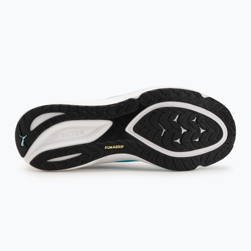 Scarpe da corsa da uomo PUMA Electrify Nitro 4 puma bianco / menta sciolto / blu velocità 4