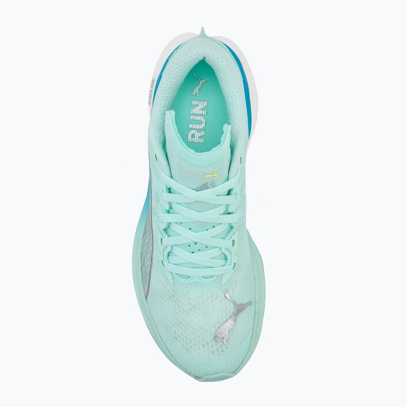 Scarpe da corsa da donna PUMA Deviate Nitro 3 blu menta/veloce 5