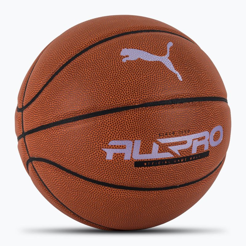 PUMA teamJAWS All Pro Basket in pelle marrone/puma nero taglia 7 2