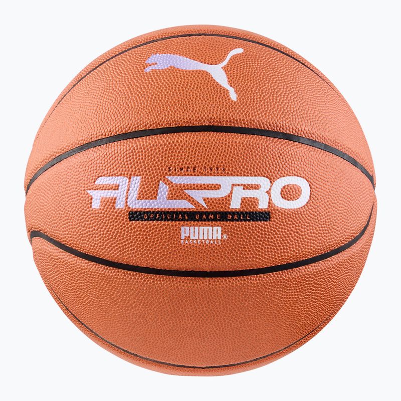 PUMA teamJAWS All Pro Basket in pelle marrone/puma nero taglia 7