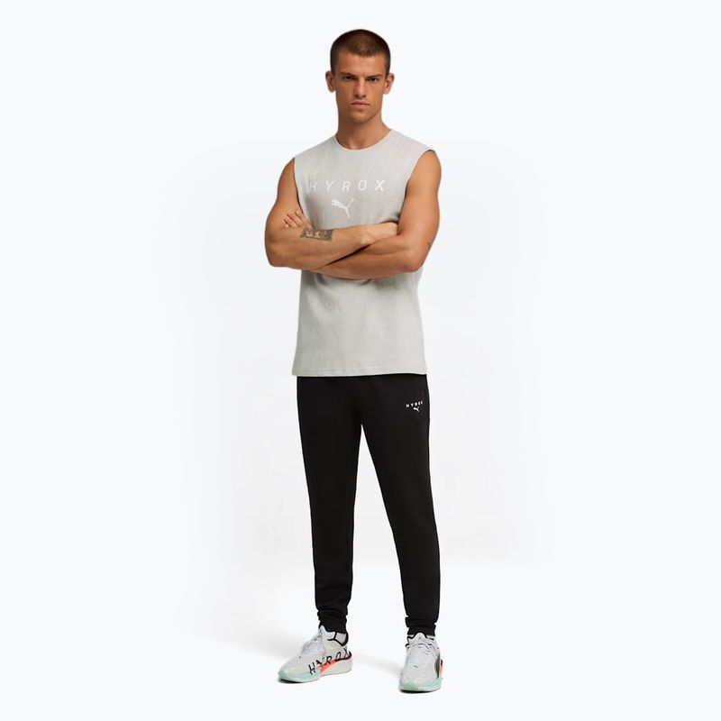 Maglietta da allenamento uomo PUMA x HYROX Cutoff Tank grigia 2