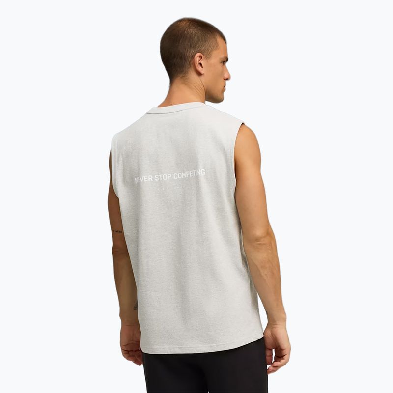 Maglietta da allenamento uomo PUMA x HYROX Cutoff Tank grigia 3