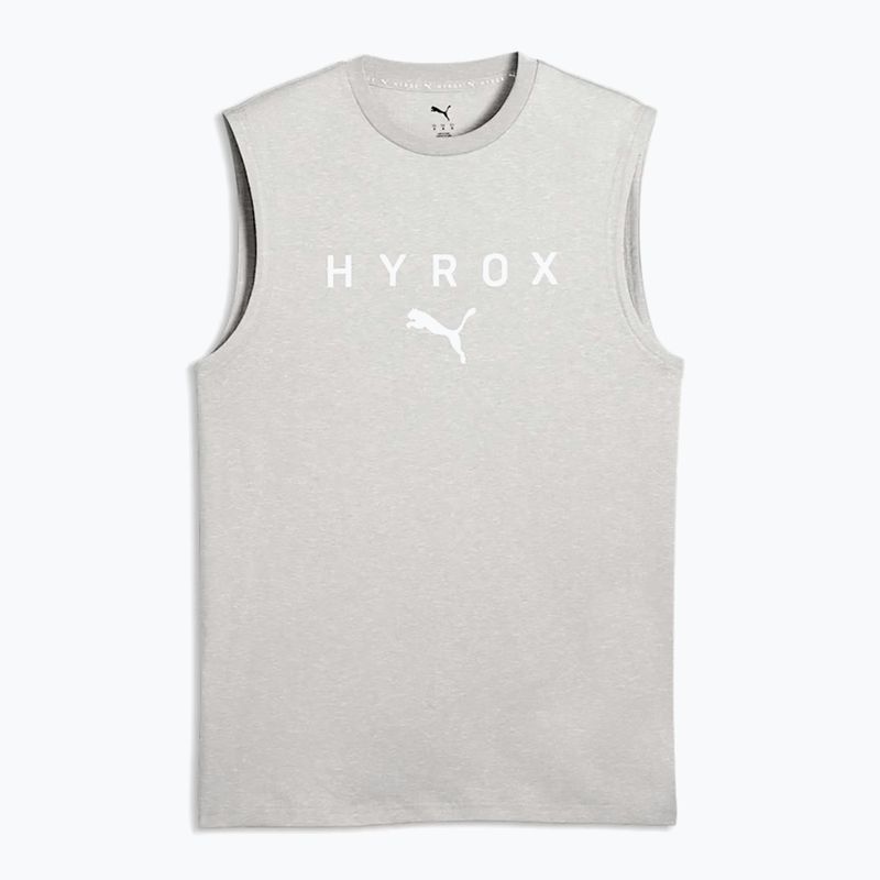 Maglietta da allenamento uomo PUMA x HYROX Cutoff Tank grigia 4