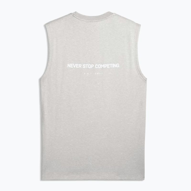 Maglietta da allenamento uomo PUMA x HYROX Cutoff Tank grigia 5