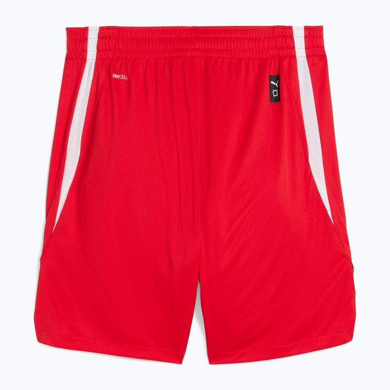 Pantaloncini da basket da uomo PUMA teamJAWS Starter per sempre rosso 2