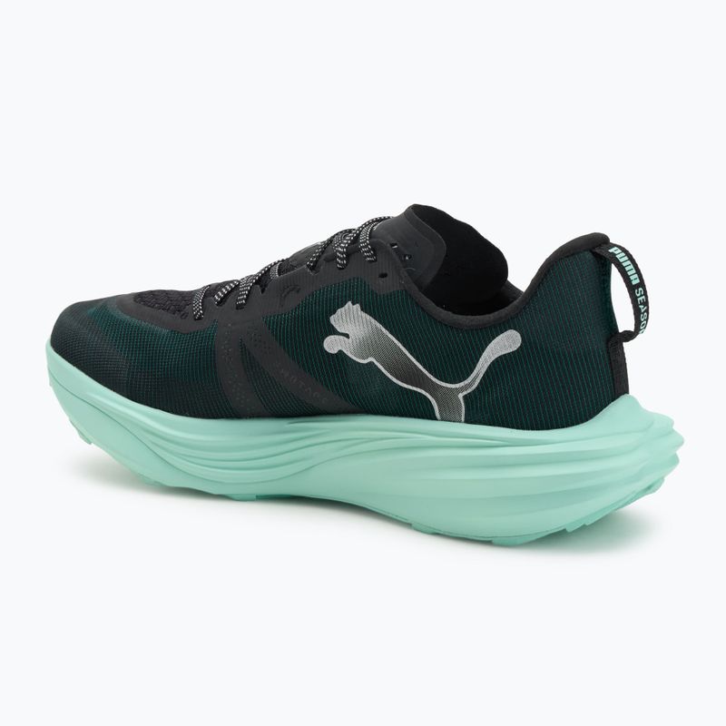 Scarpe da corsa PUMA Deviate Nitro Elite Trail da uomo, terreno verde / menta fondente 3