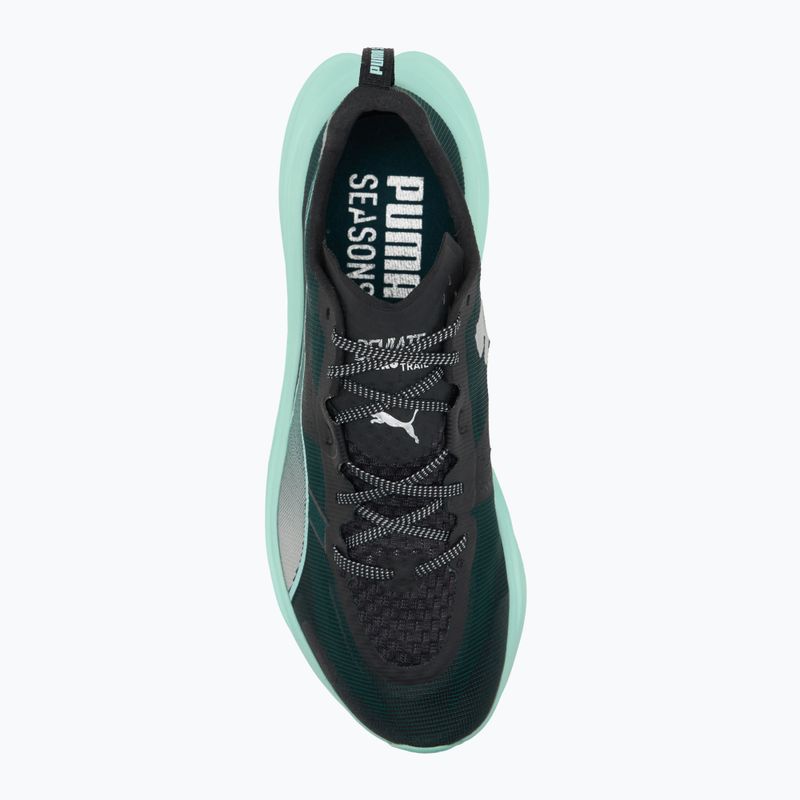 Scarpe da corsa PUMA Deviate Nitro Elite Trail da uomo, terreno verde / menta fondente 5