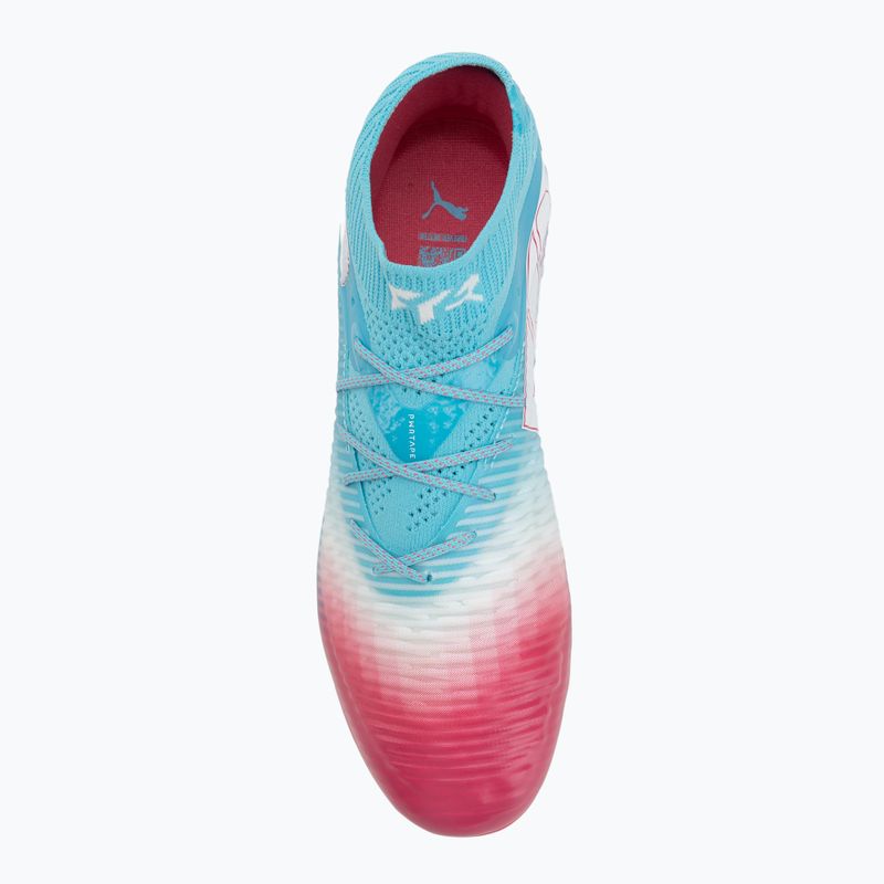 PUMA Future 8 Ultimate Re-Charge FG scarpe da calcio da uomo blu eroe/puma bianco/rosa tramonto 5