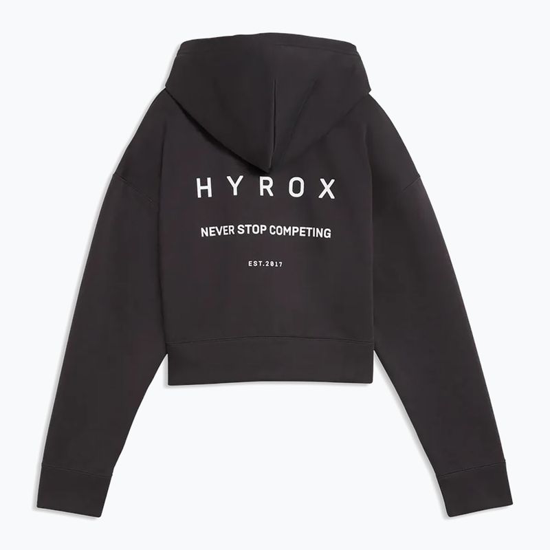 Felpa donna PUMA x HYROX World Cropped Hoodie nera/bianca 2