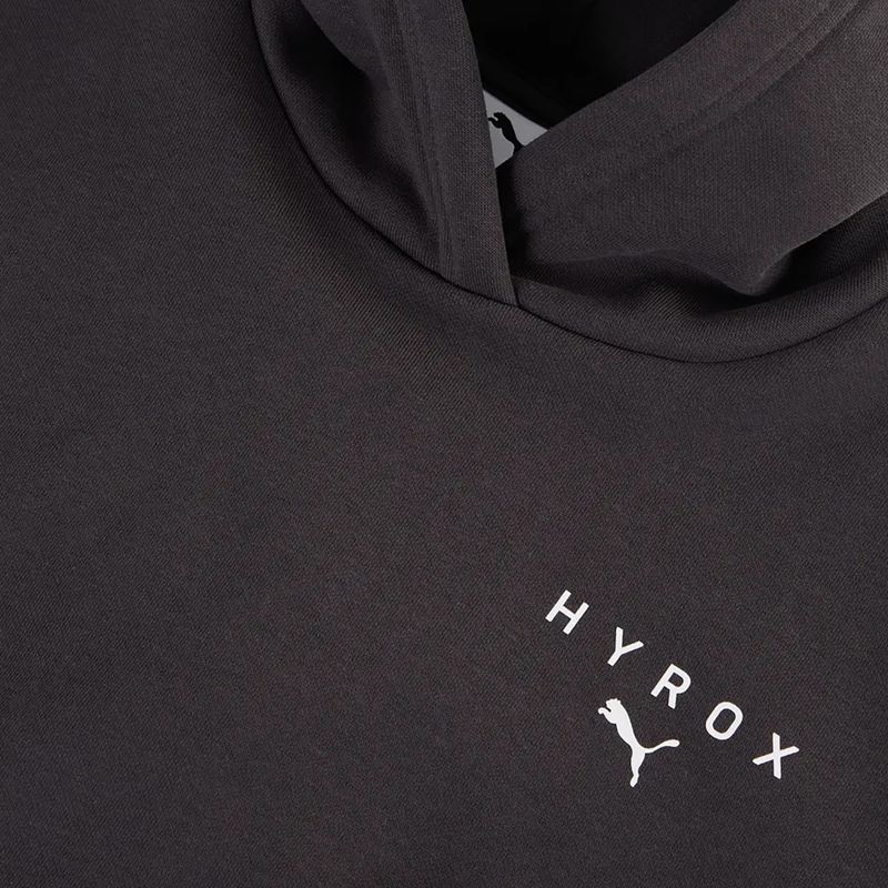 Felpa donna PUMA x HYROX World Cropped Hoodie nera/bianca 3