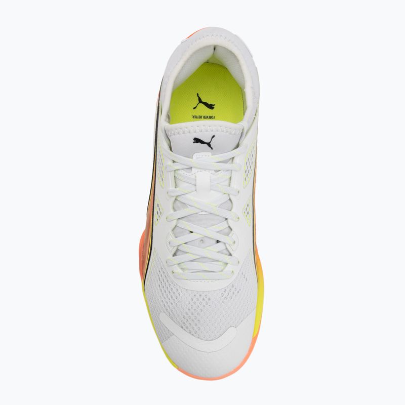 Scarpe da pallamano PUMA Eliminate Nitro SQD 4 Game On puma white/glowing red/ultra blue 5