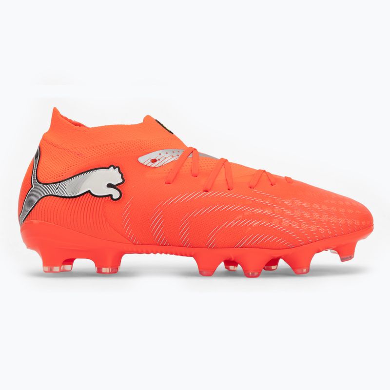 Scarpe da calcio junior PUMA Future 9 Pro FG/AG Jr glowing red/puma white/puma black/puma silver 2