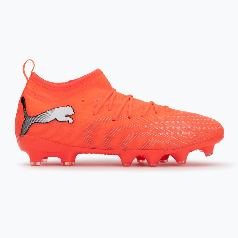 Scarpe da calcio junior PUMA Future 9 Match FG/AG Jr glowing red/puma white/puma black/puma silver 2