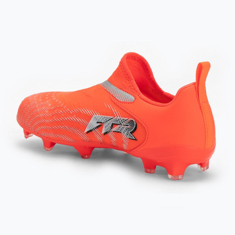 Scarpe da calcio per bambini PUMA Future 9 Match LL FG/AG Jr glowing red/puma white/puma black/puma silver 3