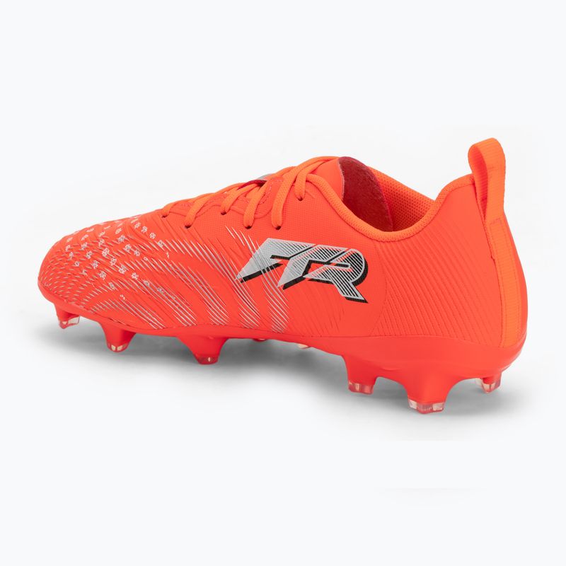 Scarpe da calcio junior PUMA Future 9 Play FG/AG Jr glowing red/puma white/puma black/puma silver 3