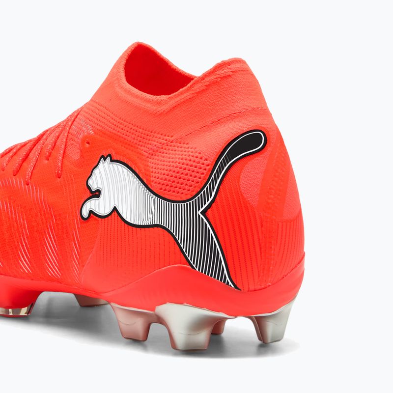 Scarpe da calcio PUMA Future 9 Ultimate FG glowing red/puma white/puma black/puma silver 8