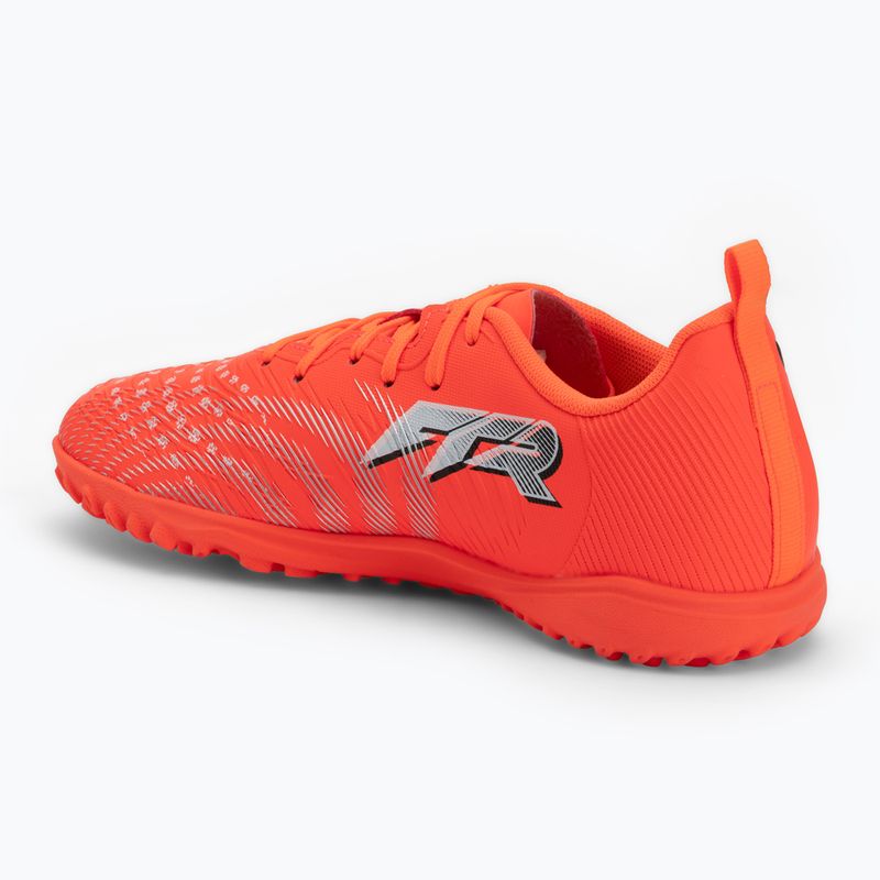 Scarpe da calcio junior PUMA Future 9 Play TT Jr glowing red/puma white/puma black/puma silver 3
