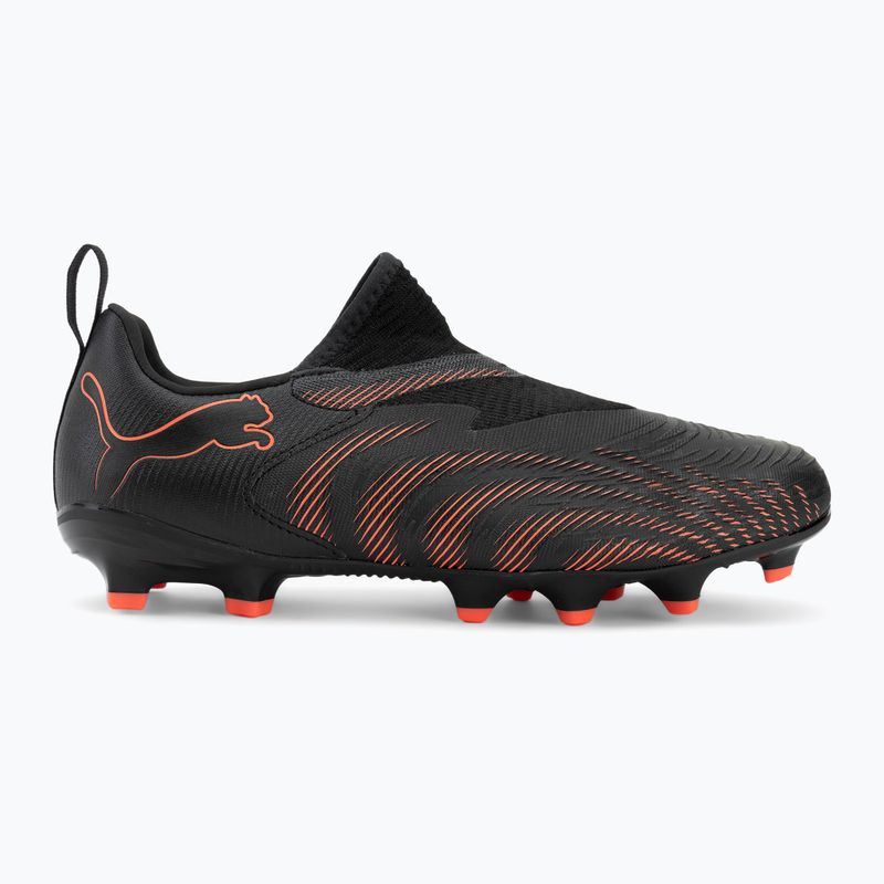 Scarpe da calcio per bambini PUMA Future 9 Match LL FG/AG Jr puma black/glowing red/strong grey 2