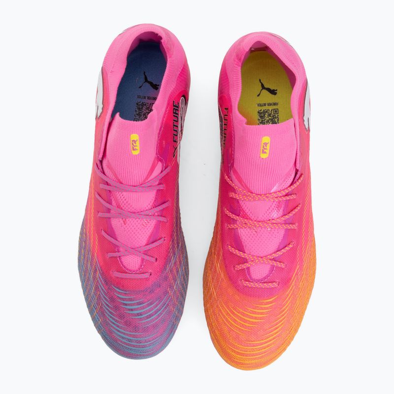 Scarpe da calcio PUMA Future 9 Fusion FG/AG poison pink/sun stream/bright aqua/puma white 5