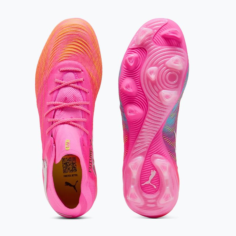 Scarpe da calcio PUMA Future 9 Fusion FG/AG poison pink/sun stream/bright aqua/puma white 3