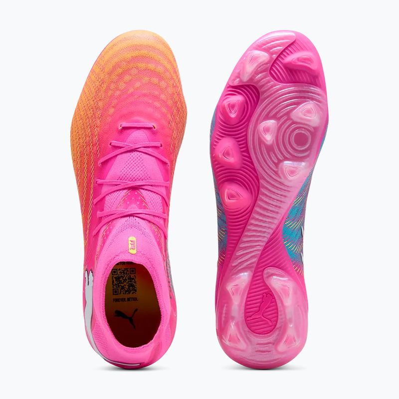 Scarpe da calcio PUMA Future 9 Pro FG/AG poison pink/sun stream/bright aqua/puma white 3