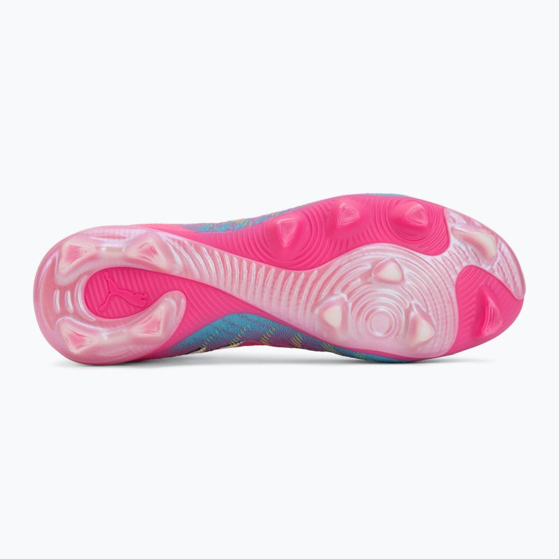 Scarpe da calcio PUMA Future 9 Match FG/AG poison pink/puma white/sun stream/bright aqua/puma black 4