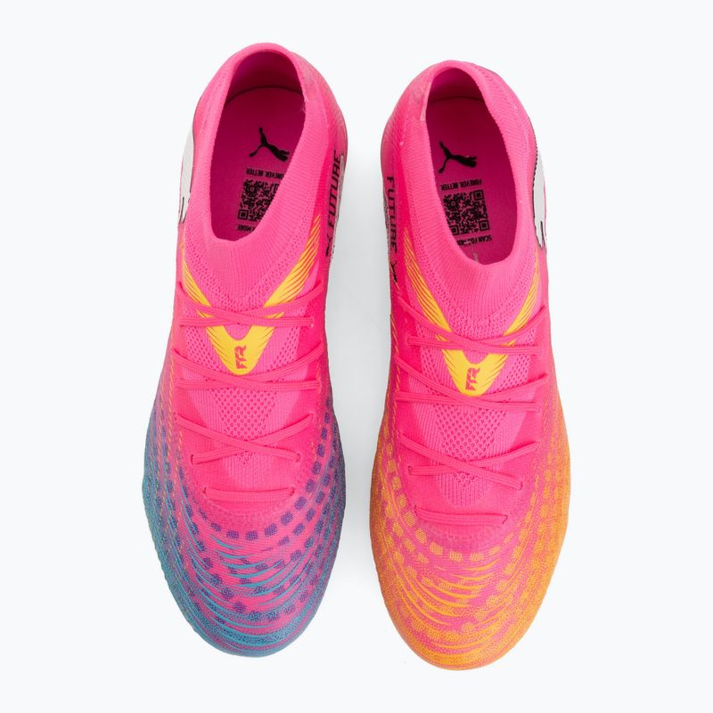 Scarpe da calcio PUMA Future 9 Match FG/AG poison pink/puma white/sun stream/bright aqua/puma black 5