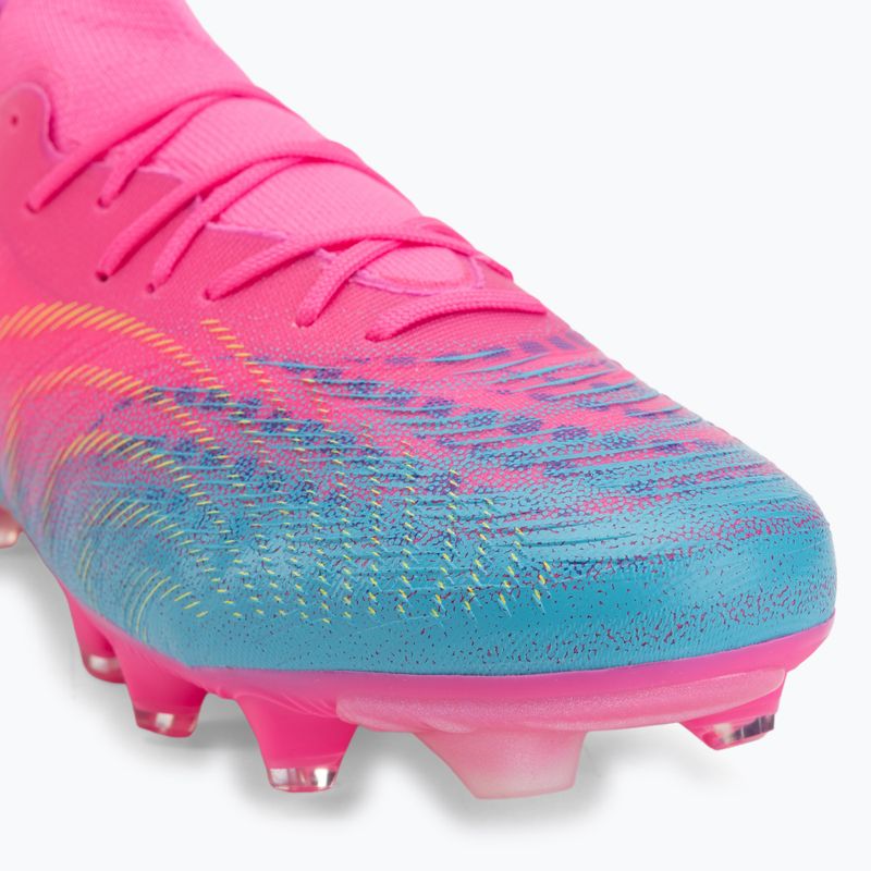Scarpe da calcio PUMA Future 9 Match Fusion FG/AG poison pink/puma white/sun stream/bright aqua/puma black 7