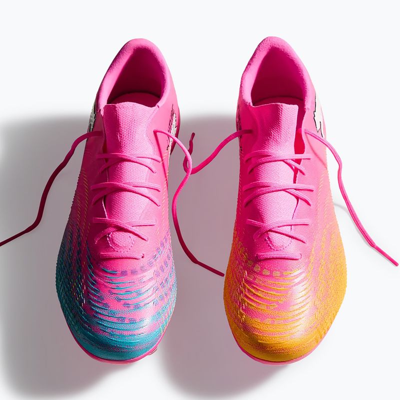 Scarpe da calcio PUMA Future 9 Match Fusion FG/AG poison pink/puma white/sun stream/bright aqua/puma black 5
