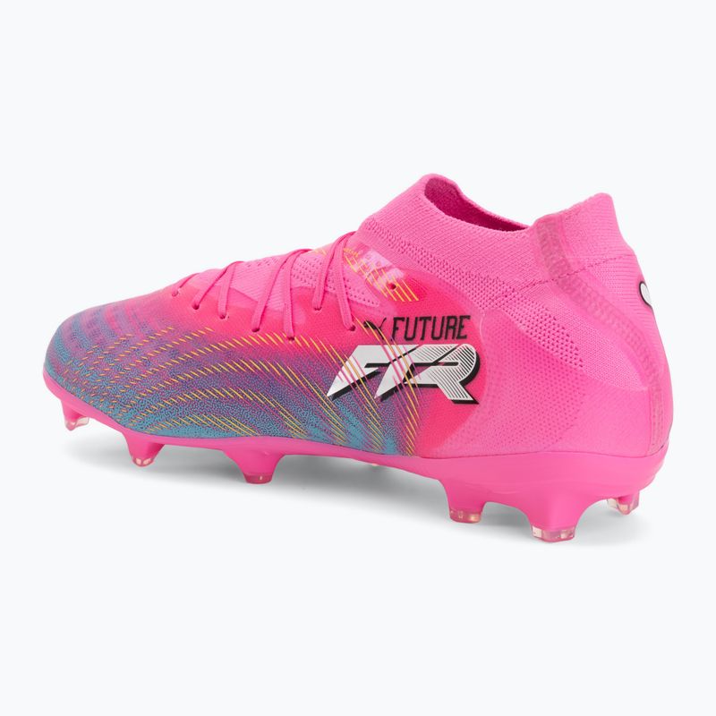 Scarpe da calcio per bambini PUMA Future 9 Pro FG/AG Jr poison pink/puma wht/sun stream/bright aqua/puma blk 3