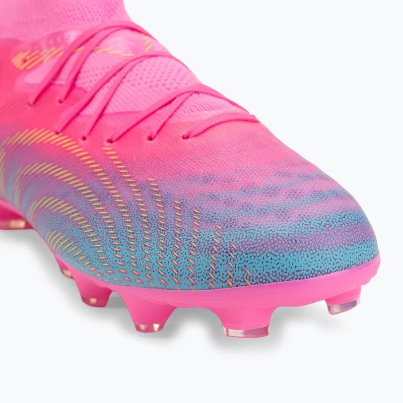 Scarpe da calcio per bambini PUMA Future 9 Pro FG/AG Jr poison pink/puma wht/sun stream/bright aqua/puma blk 7
