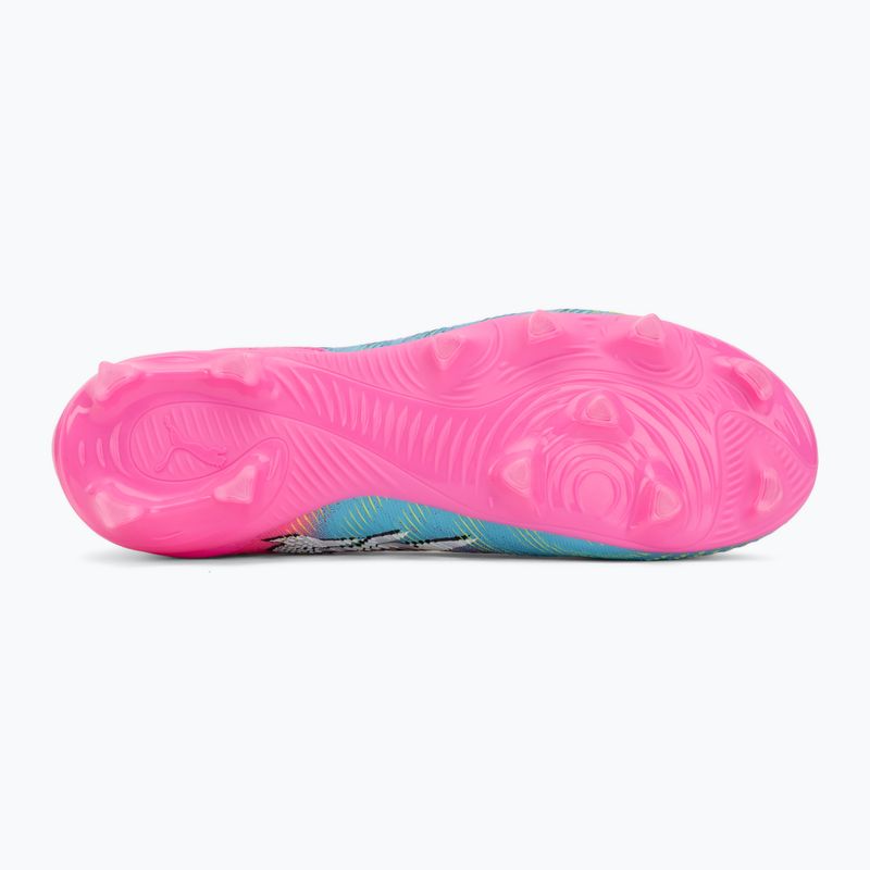 Scarpe da calcio per bambini PUMA Future 9 Match LL FG/AG Jr poison pink/puma wht/sun stream/bright aqua/puma blk 4