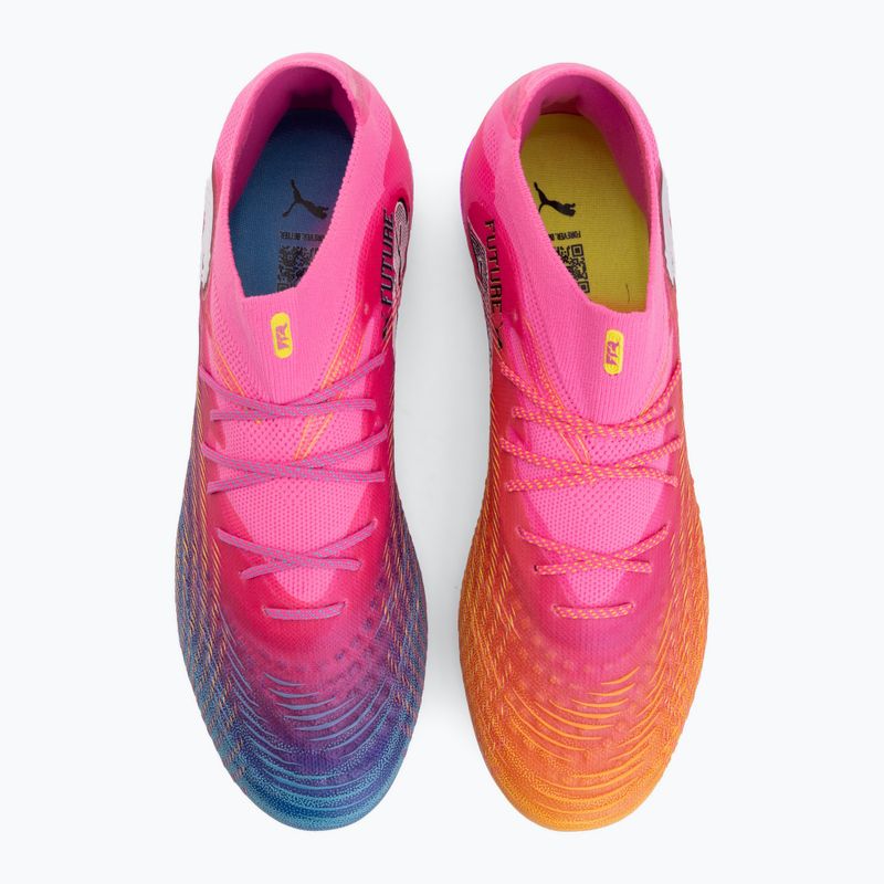 Scarpe da calcio PUMA Future 9 Ultimate FG poison pink/puma wht/sun stream/bright aqua/puma blk 5