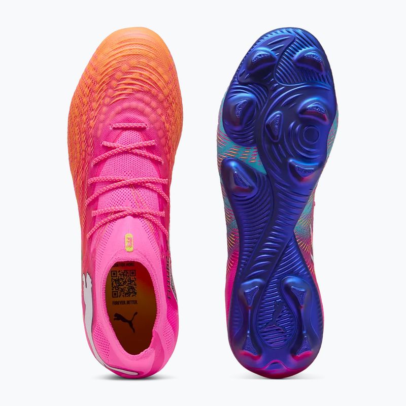 Scarpe da calcio PUMA Future 9 Ultimate FG poison pink/puma wht/sun stream/bright aqua/puma blk 3