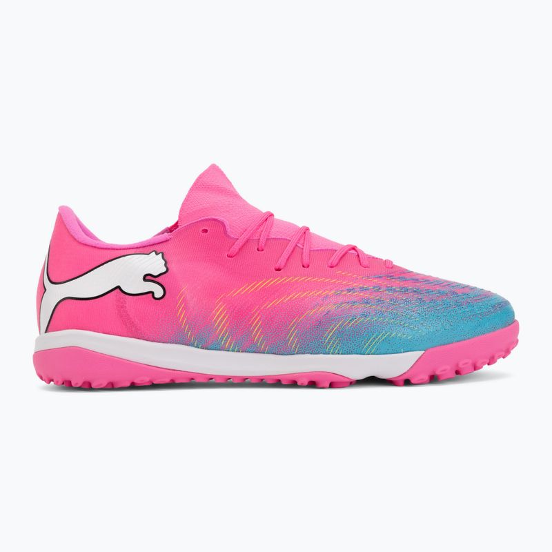 Scarpe da calcio PUMA Future 9 Match Fusion TT poison pink/puma white/sun stream/bright aqua/puma black 2